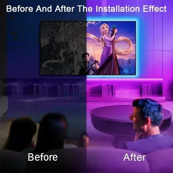 USB LED Strip Lights APP Control Color Changing 5050 RGB Led Light Flexible Lamp Tape for Room Decoration TV Backlight Diode 3