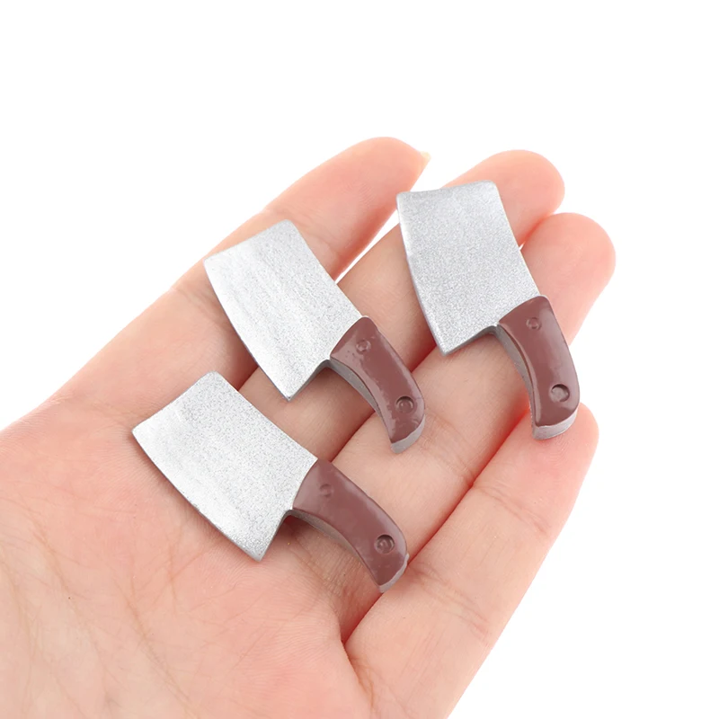 10Pcs 1:12 인형 집 소형 주방 미니 나이프 수지 나이프 모델 장난감 척 주방 주방 인형 집 액세서리