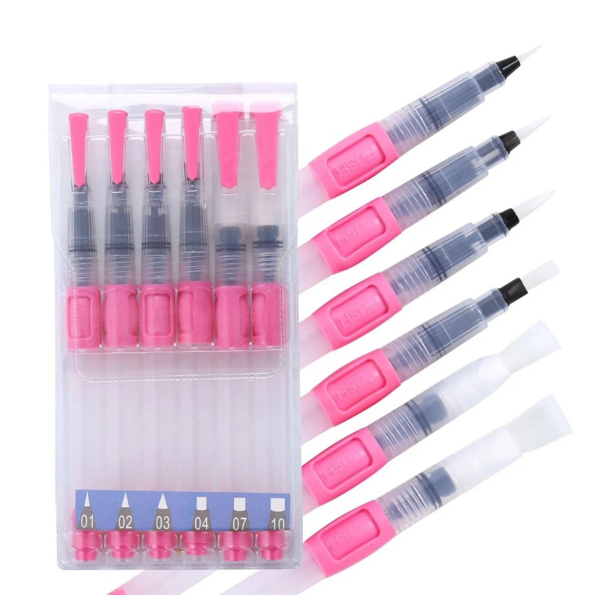 Water storage Nylon solid watercolor brush Water injection brush storage pen