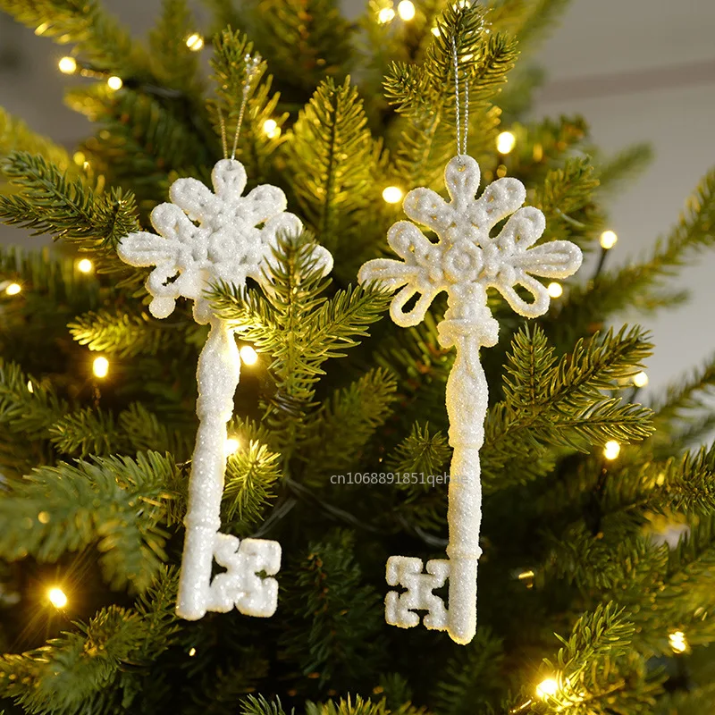 Xmas Tree Pendants Snowflake Angel Deer Hanging Ornaments Christmas Decorations For Home Xmas 2025 Navidad New Year Party