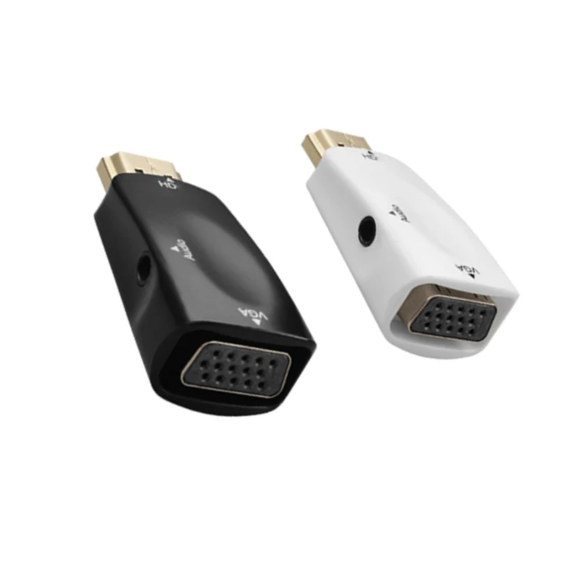 1080P/720P HD to VGA Adapter Cable with 3.5mm