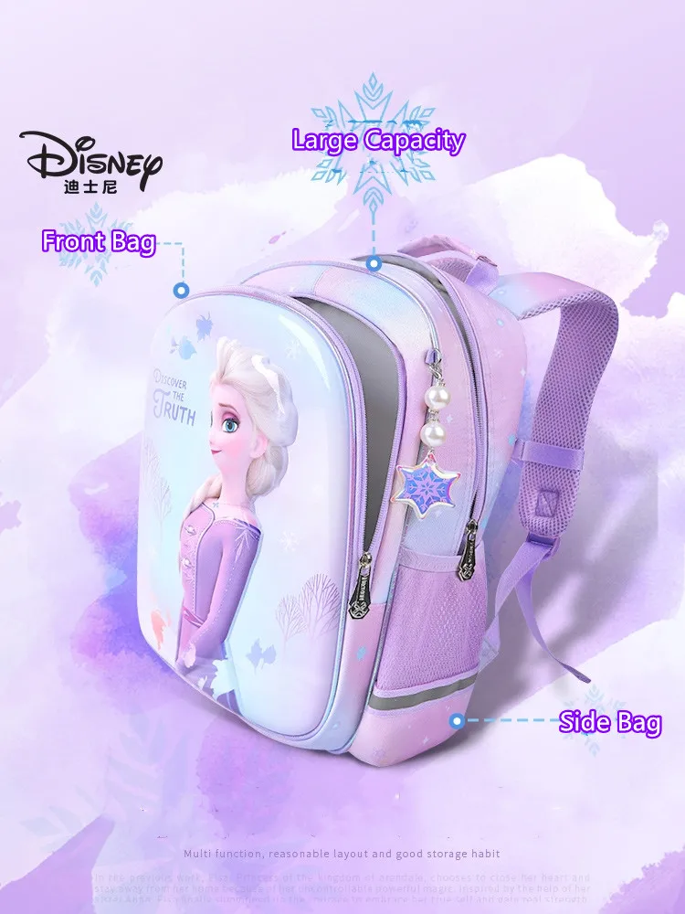 Disney Frozen School Bags For Girls Elsa Anna Kindergarten Bag Primary Student Shoulder Orthopedic Backpack Kids Gifts Mochilas