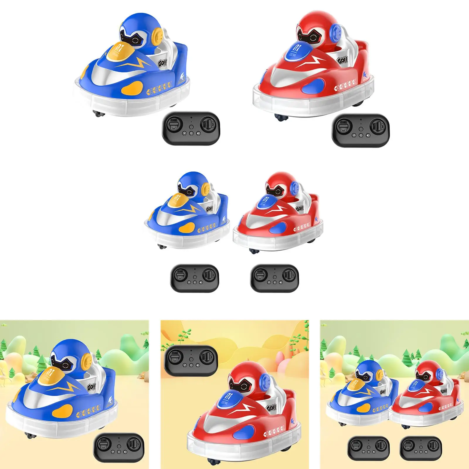 RC Speed Bumper Car Creative Gifts Sturdy Simple to Control Battle Car Toys for Teens Adults Children Ages 6 and up Festivals 3