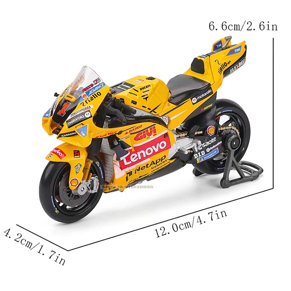 Maisto 1:18 Ducati Lenovo Team Racing Alloy Motorcycle Model Collection Gift Toy