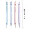 4Pcs 0.5/0.7mm Automatic Pencil Elementary School Activity Pencil High Aesthetic Value Colored Transparent Pen Holder 6