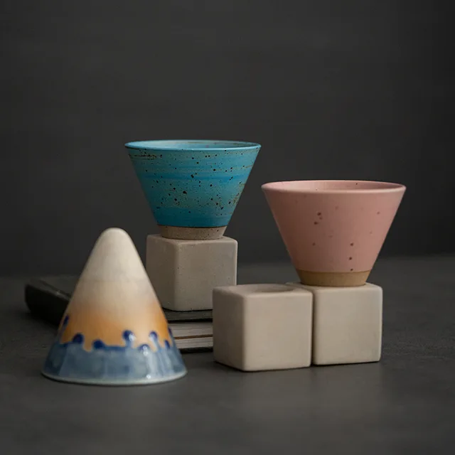 Kerámia Koncentrált Kávéscsésze Kreatív Kézzel Készített Rajz Máz Teáscsésze Alapkona Személyi Testreszabás - Image 3