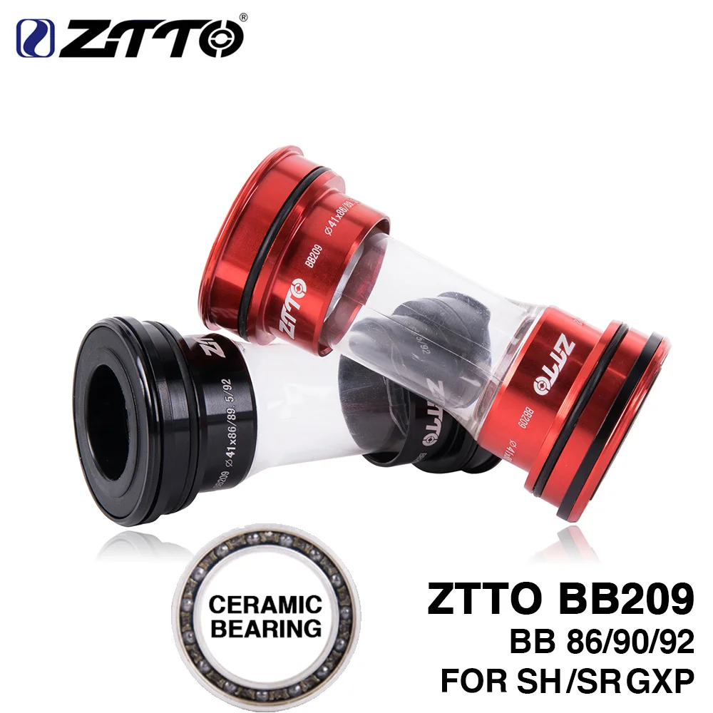 ZTTO MTB Road Bike BB209 Bottom Bracket Press Fit Ceramic BB86 90 92 For Mountain Bicycle Parts SH SR gXP 24mm Crankset Chainset bicycle bottom bracket bicycle bottom bracket adapter bicycle bottom brackets adapter
