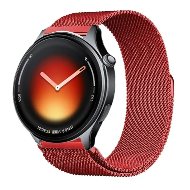 Sleek Stainless Steel Milanese Strap - 22/20mm Metal Band, Color 2