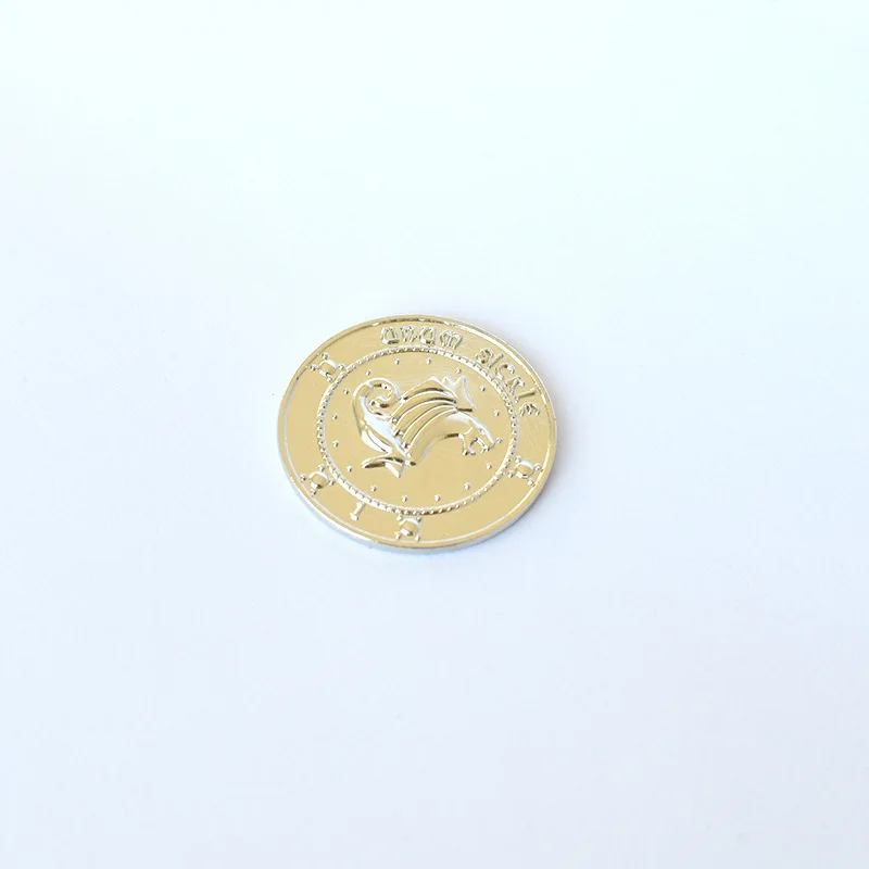3 pz/set di Harris Gringotts Bank Magic World Gold Galleon Coins Fans Collection Gift monete Commemorative - immagine 6