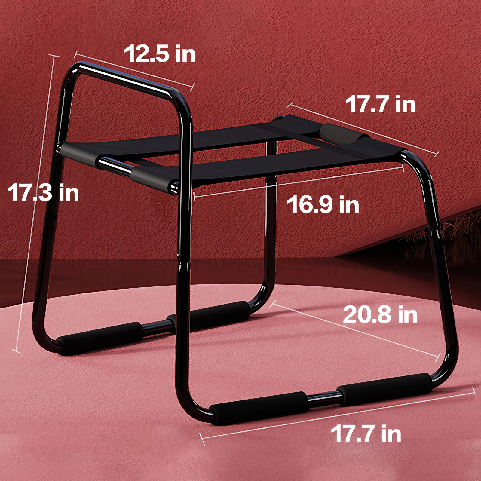 JIUAI Adjustable height sex chair Weightless sex play furniture with armrests for bedroom couple games can hold up to 264 pounds