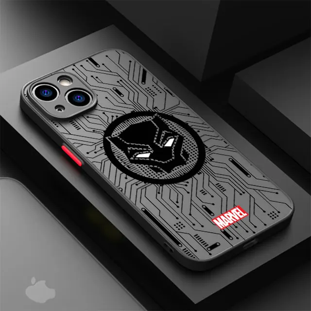 thumbnail image 1 of Funda de teléfono para Apple iPhone 8 Plus, XS, X, 12 Mini, 7, 6S, 11 Pro, 15 Pro, SE, 14 Pro, Max, 13, XR, Marvel, Spider Man, Iron Man, 1 of 5