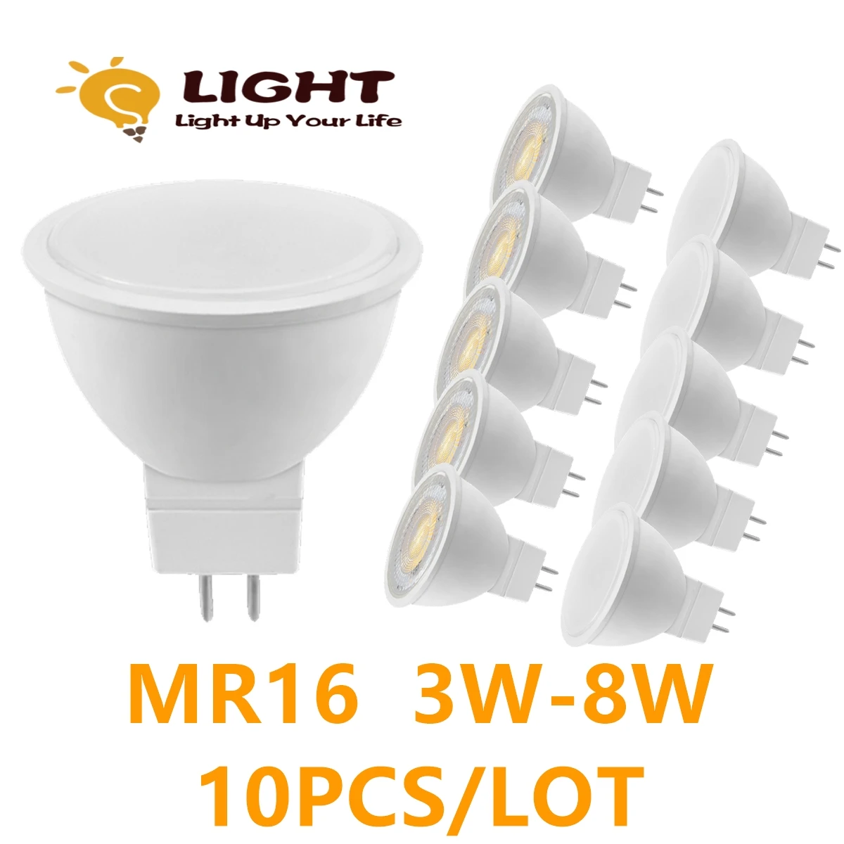 GU5.3 In-line LED spotlight MR16 AC220V AC110V 12V Beam Angle 38/120 Degree for home Energy Saving indoor Light Bulb for Table