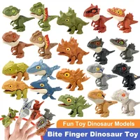 Jurassic Dinosaur Park Finger-biting Toys Snap Squad Tyrannosaurus Dino Mini Action Figure Model Fidget Toys for Children Kid 2