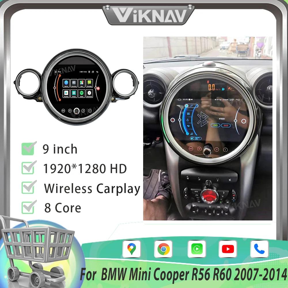 Android Auto Car Radio for BMW Mini Cooper R56 R60 2007-2014 Carplay GPS  Navigation Video Player Tape Recorder WIFI Head Unit - AliExpress