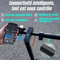 Martes T3 Smart APP Electric Scooter 350WPowerful Motor 36V 10.4AH 25-45KM Range Adults EScooter with Dual Brake 5