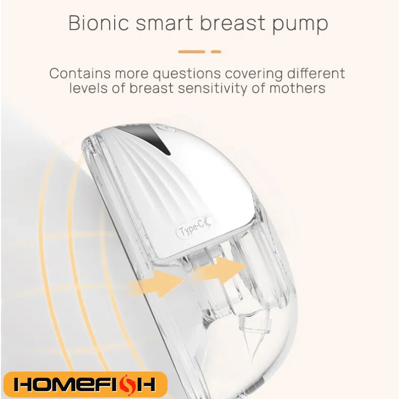 Wearable Electric Breast Pump, Hands-Free, Portable, BPA-Free, with LED Display, 4 Modes & 12 Adjustable Levels 3