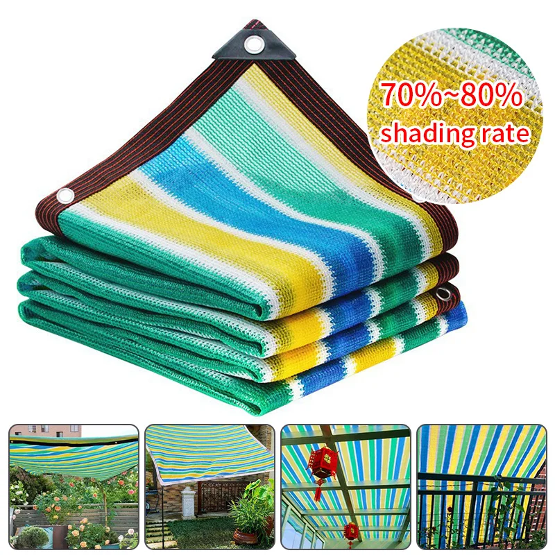 4x4m Sunshade Net Sun Awnings UV Protection Sunshade Garden Canopy Awning Outdoor Beach Tent Camping Sun Shelter