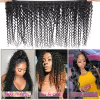 Indien crépus bouclés cheveux humains 1 3 4 paquets traiter cheveux bruts Original Tissage cheveux humains en vente profond bouclés Extensions de cheveux naturels 5