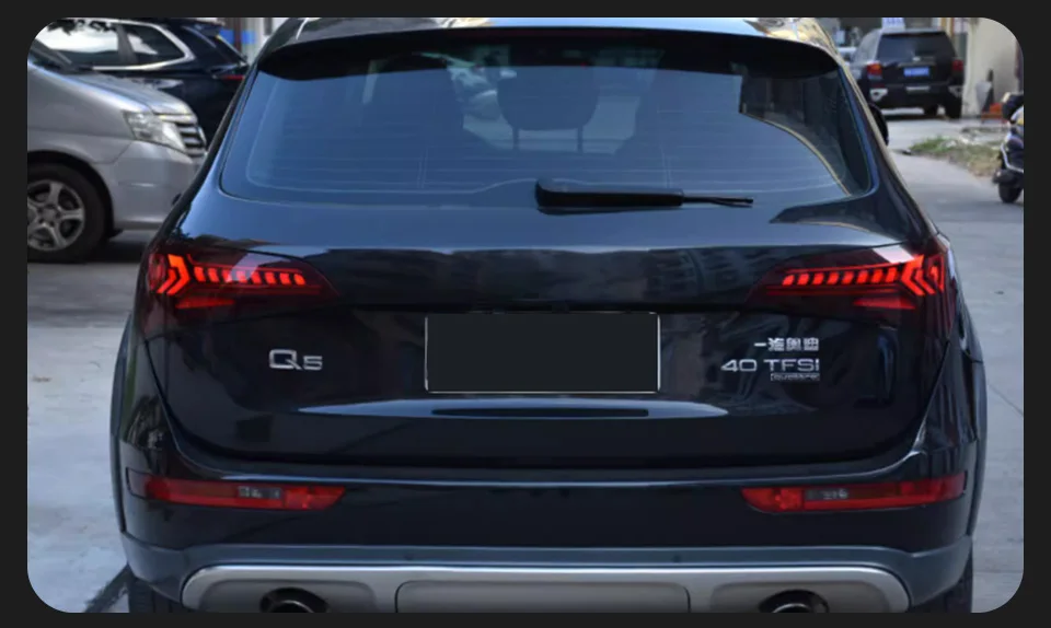 AKD Tail Lamp for Audi Q5 Q5L LED Tail Light 2008-2018 Q5 Q5L Rear Fog Brake Turn Signal Automotive Accessories