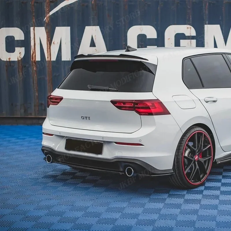 폭스바겐 골프 8 Mk8 GTI GTE 2020-2024용 맥스턴 스타일 리어 범퍼 디퓨저 플레이트 스포일러 스플리터 바디 키트 튜닝 액세서리
