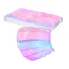 50pc Kids Tie-Dye Gradient Three-Layer Dust-Proof Breathable Disposable Mask Cubre Bocas Desechables Mascara DescartáVel 4