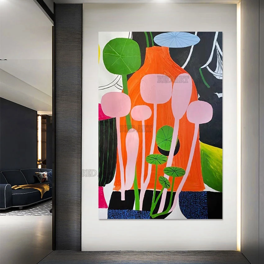 

Bedroom Wall Decor Large Luxury Abstract Colorful Oil Painting Picture Handmade Unframed Wall Art On Canvas Item Panel Set
