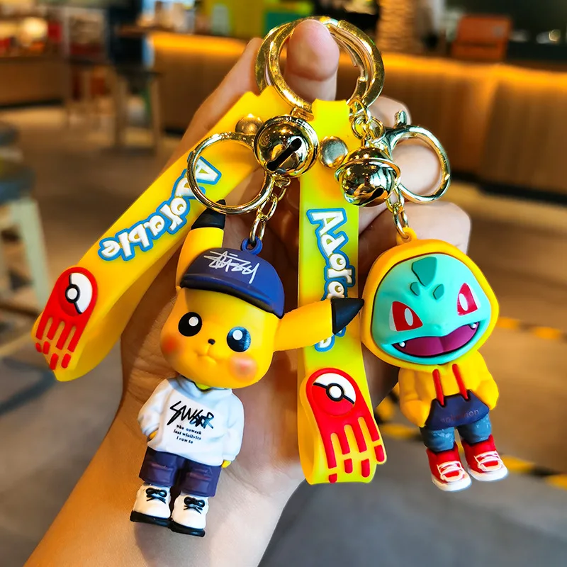 

Pokemon Keychain Pendant Figures Pikachu Squirtle Charmander Psyduck Snorlax Doll Model Girls Kids Gift Christmas Bulk Buy Lots