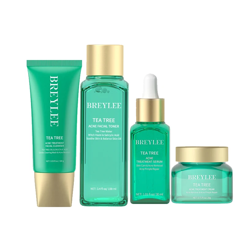 

BRYLEE Tea Tree Set Helps With Water And Oil Balance Moisturization And Repair 4PCS