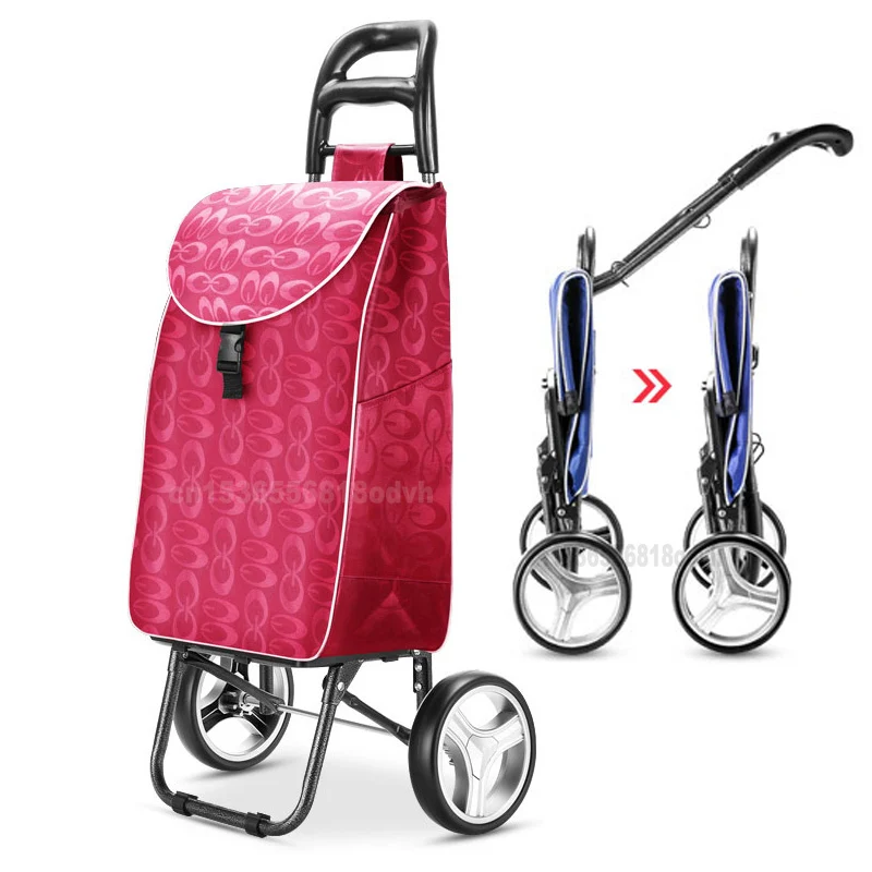 Carrello Carrello Anziani Scale Carrello Su Ruote Donna Carrello Della Spesa Grandi Sacchetti Della Spesa Per La Casa Carrello Rimorchio Pieghevole