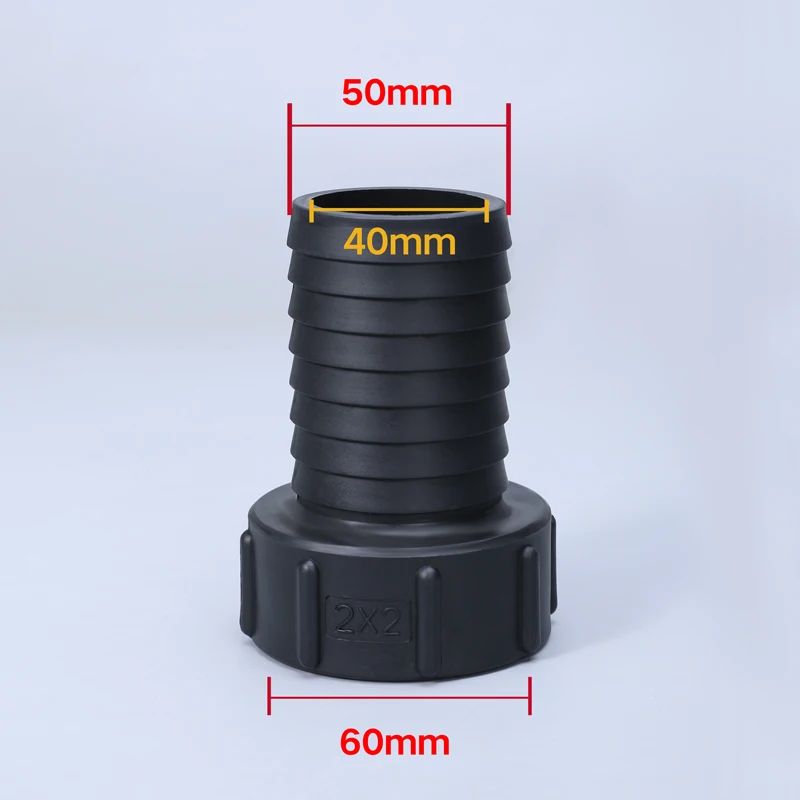 Plastic IBC Tank Adapter S60*6 to 1/2'' 3/4'' 1'' 1.2'' Hose Connector Durable Garden Hose Joint Replacement Fittings 