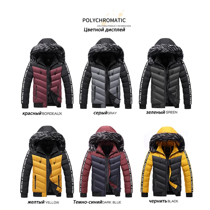 New Winter Jacket Men 2023 Fashion Stand Collar Male Parka Jacket Mens  Splicing Thick Jackets and Coats Man Winter Parkas M-3XL - AliExpress