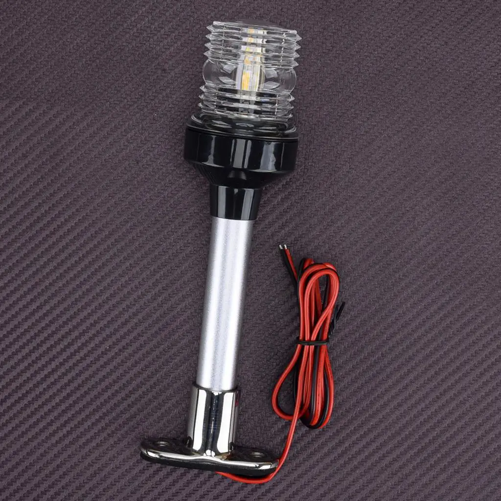 

8" Navigation Anchor Stern Pole Light LED Lamp All Round 12V-24V 5W for Pontoon Boat Marine Yacht