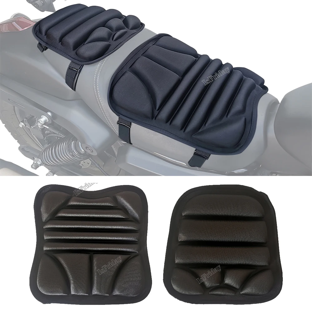 MotorcycleSeatPad2PcsMotorcyclePadGelCushionSeatBreathable