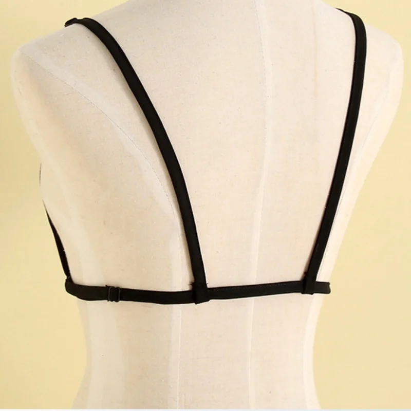 Women Lingerie Bra Lace Camisole Tops Sexy Lace Anti-slip Underwear Camisole Bras Wrapped Chest Overlay Panel Women Invisible Low Cut Clothing Prevent Light Leakage