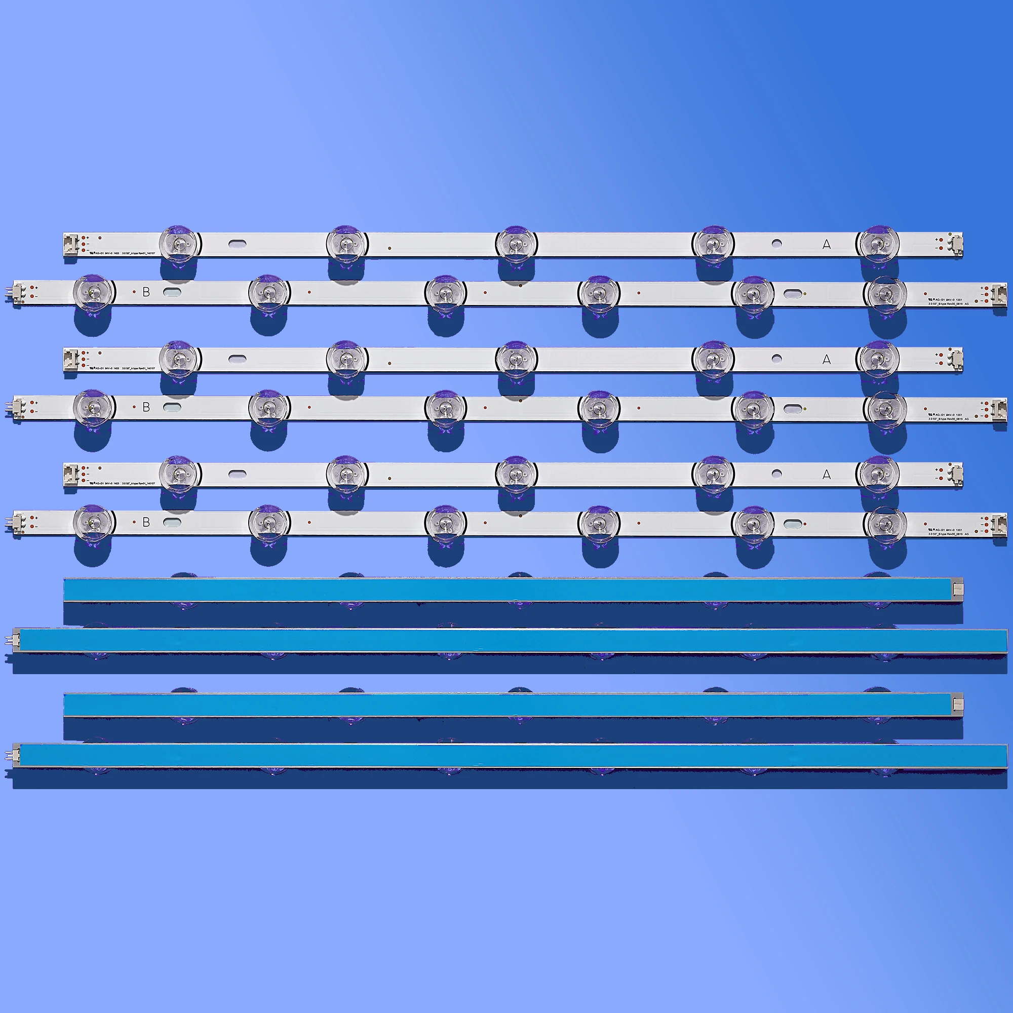 Striscia Di Retroilluminazione A Led Per Lg 55 Lb650V 55 Lf652V 55 Lf5610 55 Lb561 55 Lb630V 55 Lb630 55 Lf5800 55 Lh5850 55 Lb5550 Muslimate 55Lb 55L
