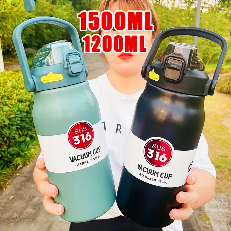 

Steel Stainless Thermoses Capacity Water Thermal Therma Large Bottle Outdoor Tumbler Thermos Thermo Portable Mug