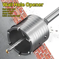 LIDIAO 30-120mm SDS Plus perceuses à percussion mur trou scie foret ensemble outils de coupe tige ronde foret pour béton brique pierre 2