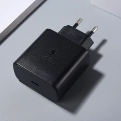 Super Fast 45W EU Charger with 5A USB - C Cable - Black EU Plug only