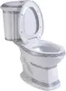 India Reserve  Elongated Bathroom Toilet WaterSense Dual Flush with Slow Close  Seat Two-Piece Grade Porcelain Scratch and Stain 6