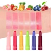 CmaaDU6 Color Fruity Single Lip Color Lip Balm PH Change Queen Mood Lasting Color Change Dark Light Lipstick Set 3