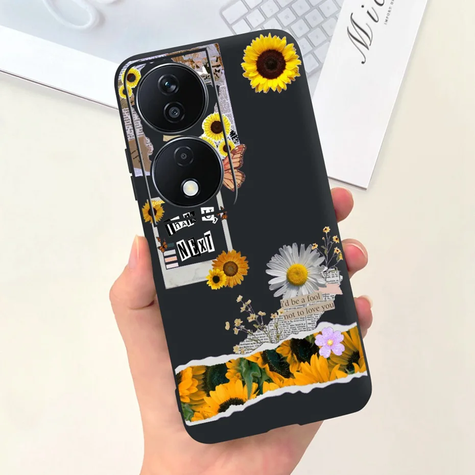 Lovely Printed Candy Color Phone Case - Soft Silicon TPU Shockproof Back Cover