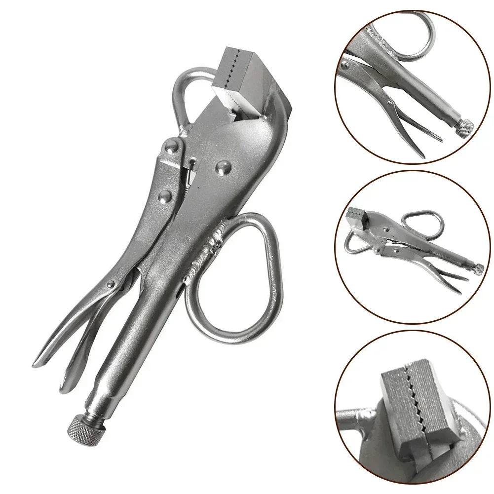Carbon Steel Ultra Wide Steel Vise Flat Lock Plate Metal Clamp Duckbill Clamp Fixing Long Lasting Plier Package Content
