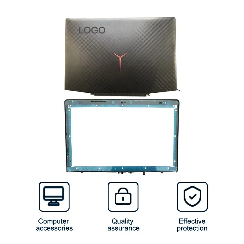 Laptop Back Cover para Lenovo Legion Tampa Traseira Frame Frontal Dobradiça Substituição do Teclado Case Laptops Acessórios Y720 Y72015 Y720-15ikb Novo - Imagem 6