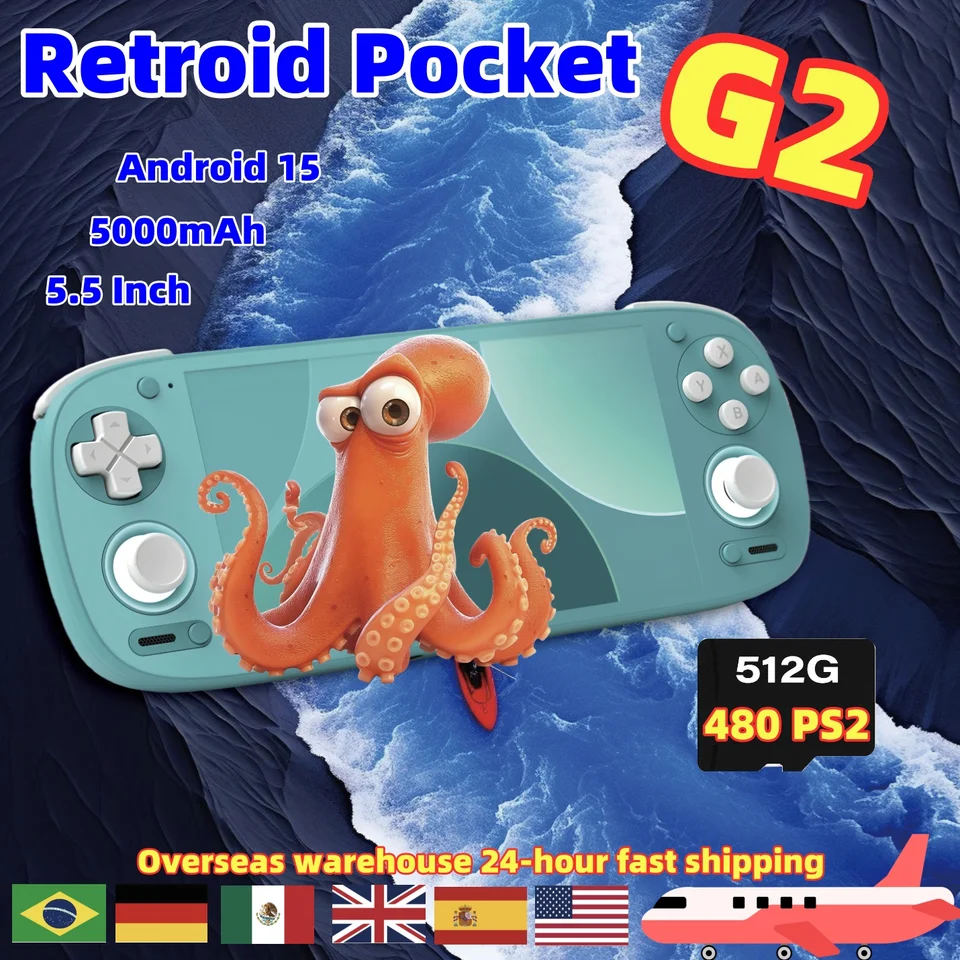 Retroid Pocket G2 携帯ゲーム機 Android 15 RP G2 5.5インチ 1080P