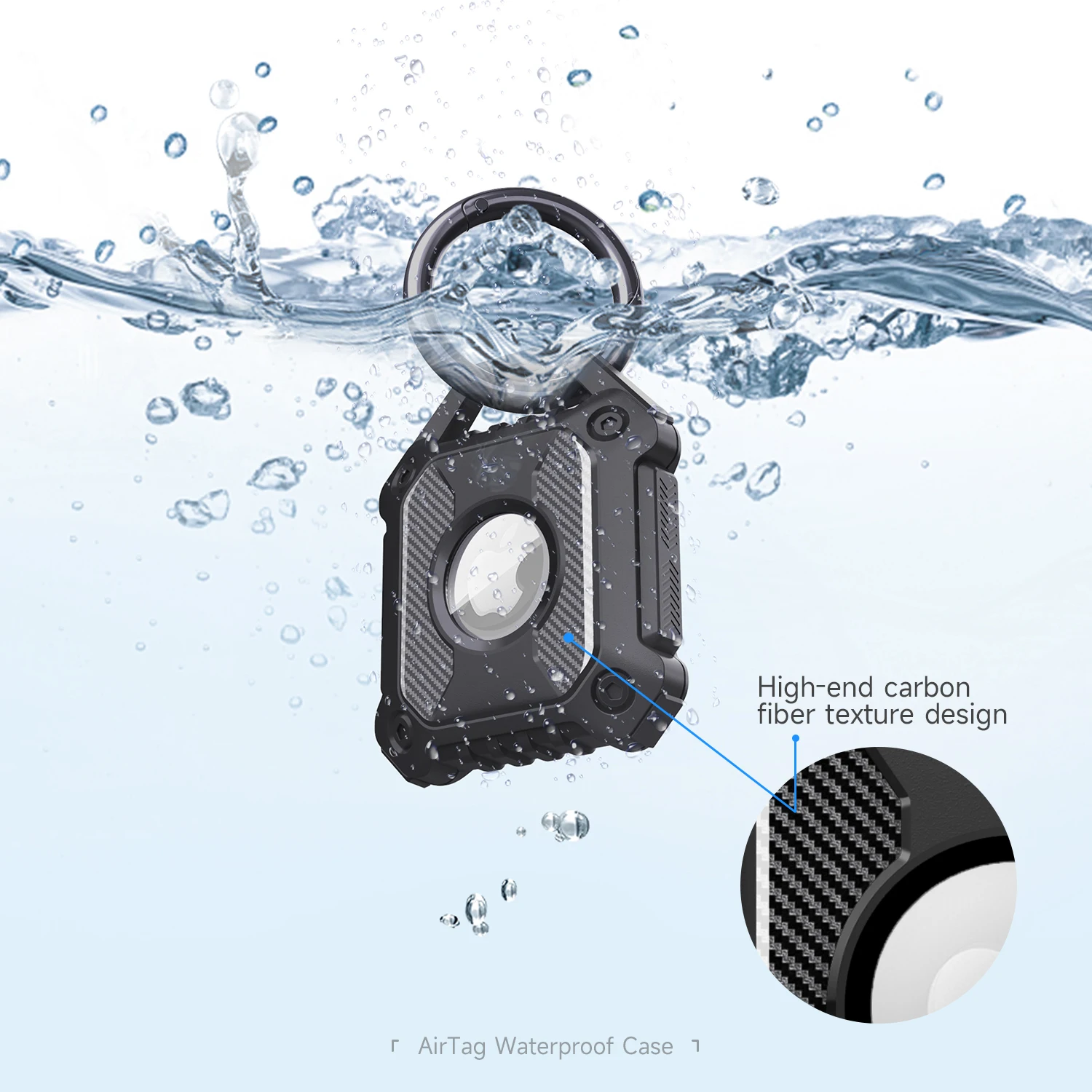 Supporto Impermeabile AirTag Per Collare Cane/gatto – Custodia A Vite Con Protezione IP68, Porta Chiavi, Zaino, 25-30 Mm