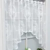 Nordic lace window screen curtain partition pull curtain white embroidered door curtain coffee curtain  home decoration 2