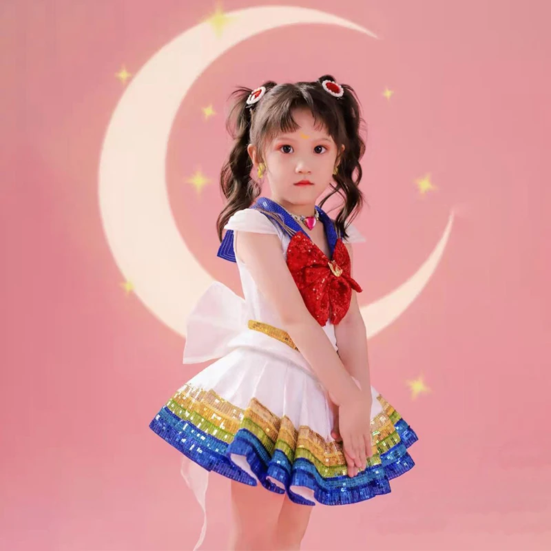 Halloween Costume Vestito Sailor Moon Bambina Sailor Moon Vestiti