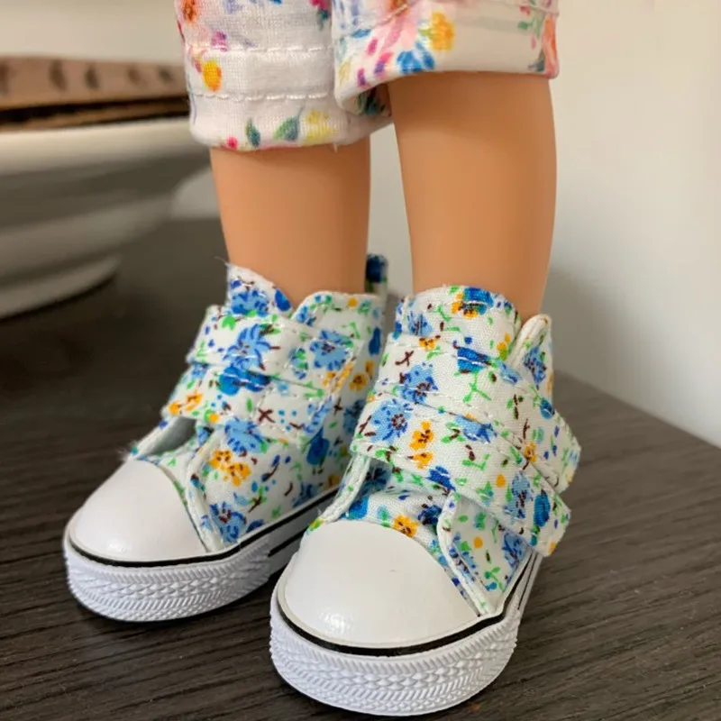 6cm Mini Shoes For Paola Reina Doll Fashion Mini Toy Gym Shoes for Tilda 1/4 Bjd Doll Footwear for Dolls Accessories