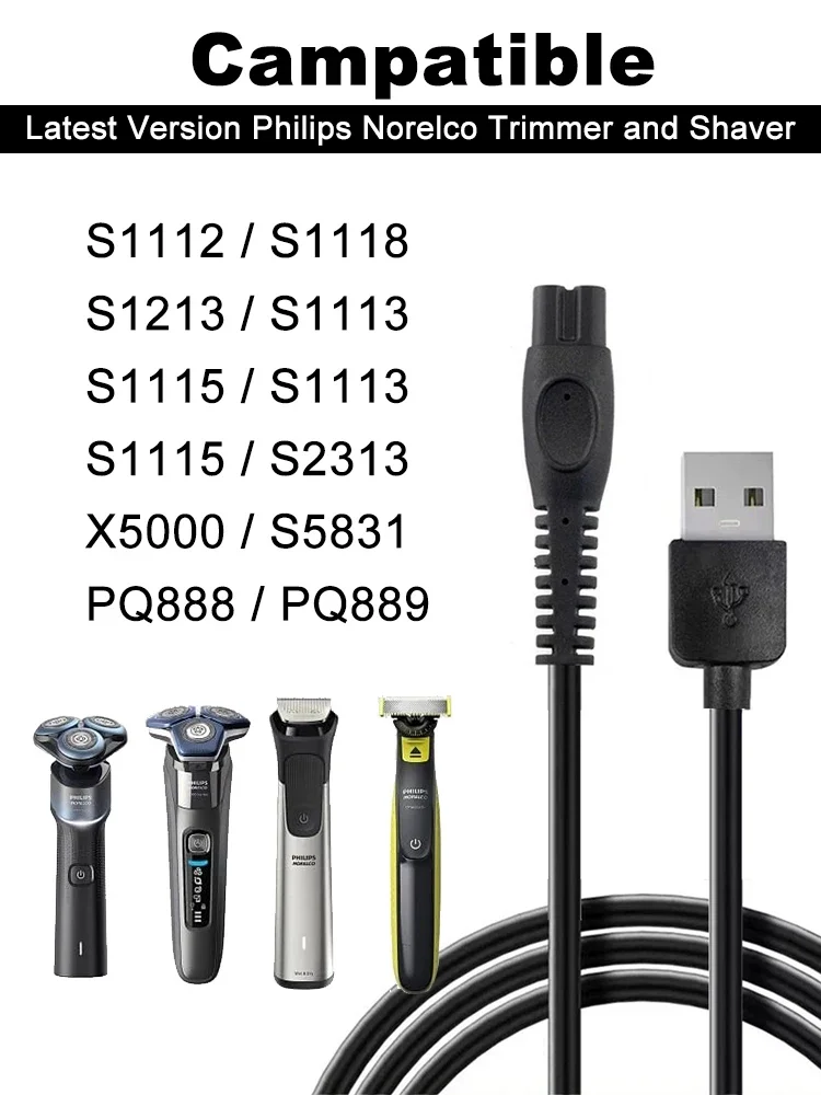 5V USB Charger shaver charger for Philips Norelco Shaver S3000 Series S3208 S3109 S3108 S3209 S1118 S1213 S3202