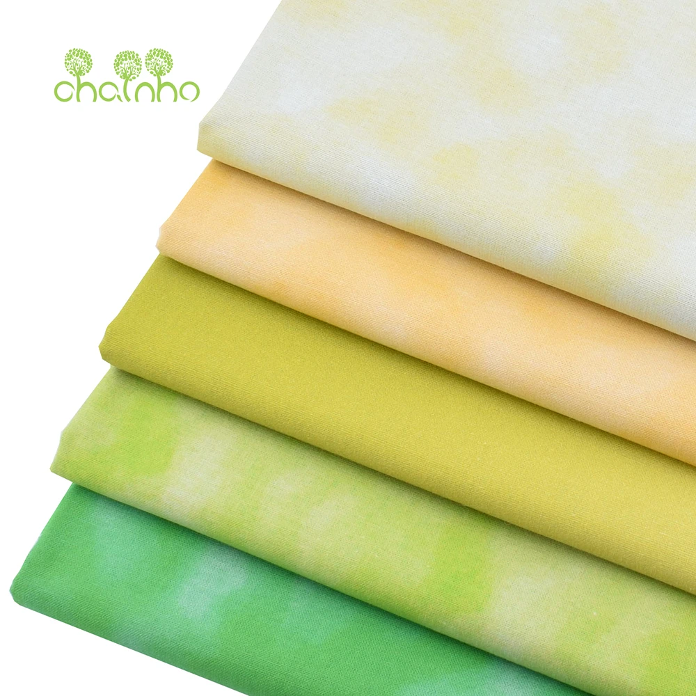 Chainho,Printed Plain Weave Cotton Fabric,Patchwork Cloth,Handmade DIY Quilting Sewing Material,5 Designs Series,20x25cm,15CD97